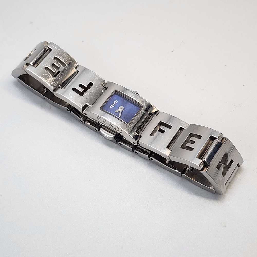 FENDI Woman's 3150L Stainless Watch With Blue Face - Picture 1 of 9